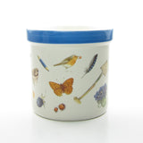 Marjolein Bastin canister with blue stripe