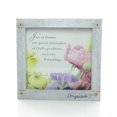 Marjolein Bastin framed flowers and friendship quote