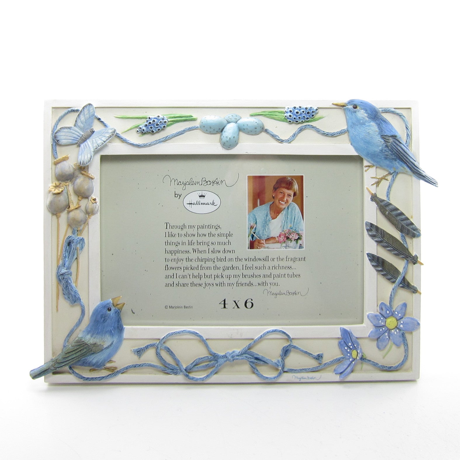 Marjolein Bastin Blue Skies Collection 4 x 6 picture photo frame