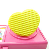Yellow heart ink stamp for Poochie Make a Message alphabet letters