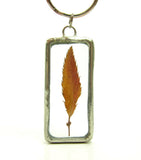 Men's or women's unisex leaf keychain