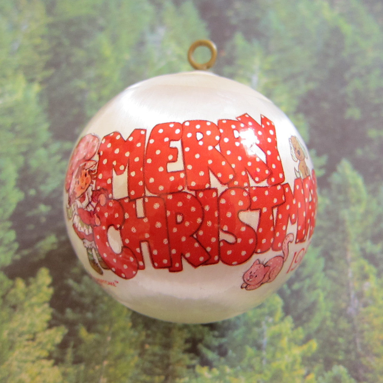 Merry Christmas 1981 Strawberry Shortcake tree ornament