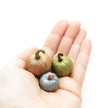 Polymer Clay Miniature Pumpkins Set of 3