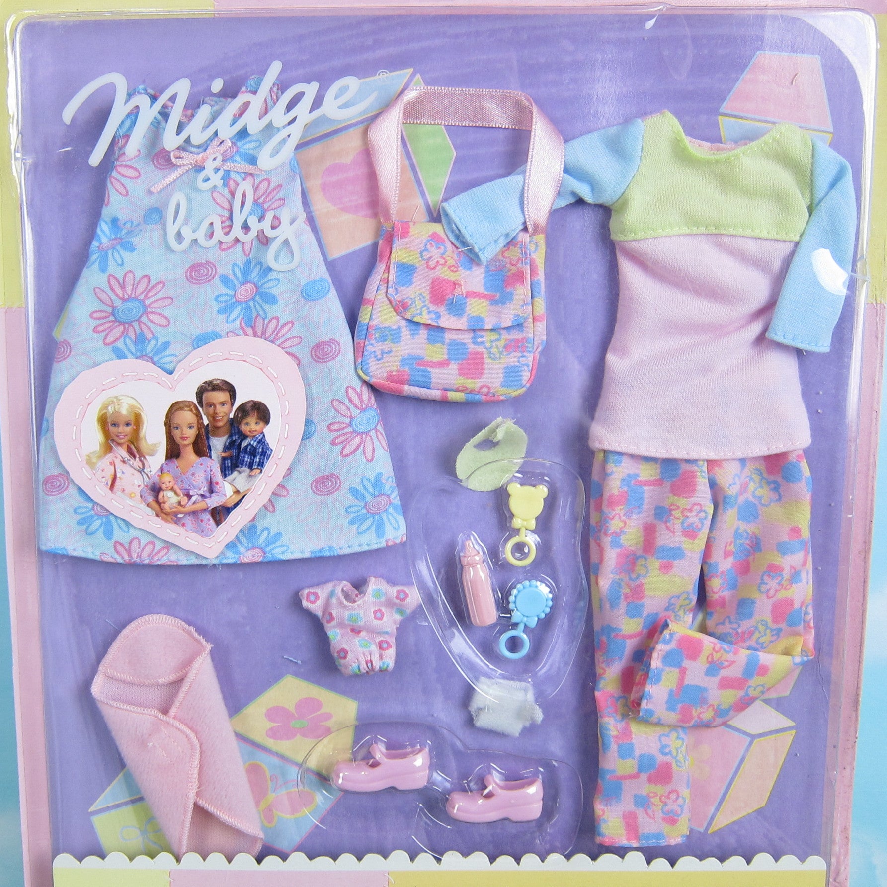 Midge & Baby Happy Family Vintage 2002 Barbie Doll Clothes Set #47629 Midge & Baby Happy Family Vintage 2002 Barbie Doll Clothes Set #47629