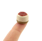 Polymer Clay Miniature Cake Cherry Cheesecake