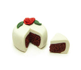 Miniature Polymer Clay Red Velvet Cake