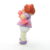 Cabbage Patch Kids poseable figure girl with red hair and purple dress