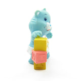 Baby Tugs Bear miniature Care Bears figurine with alphabet blocks