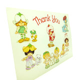 Vintage Strawberry Shortcake thank you postcard