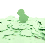 Green miniature chick paper punches or confetti
