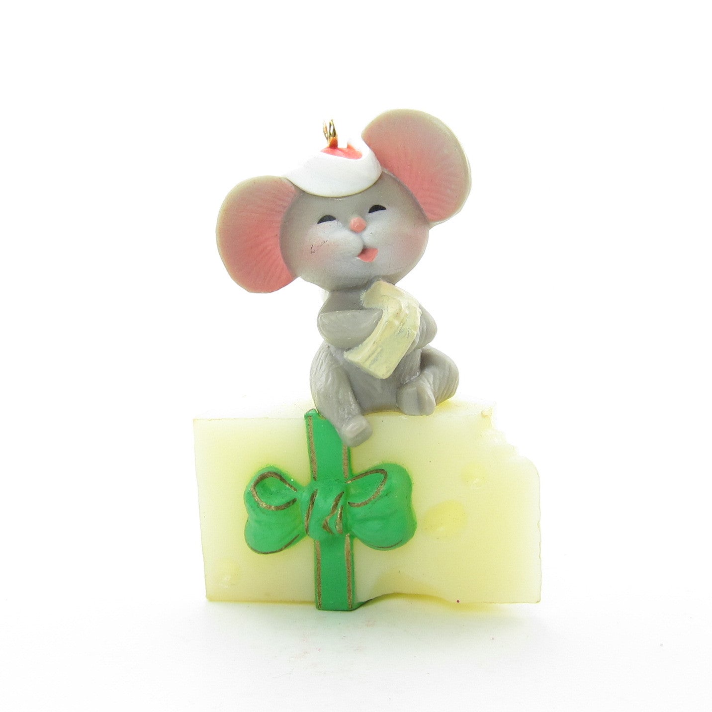 Mouse on Cheese ornament vintage 1983 Hallmark Cards