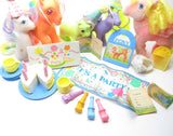 My Little Pony birthday party accessories and ponies