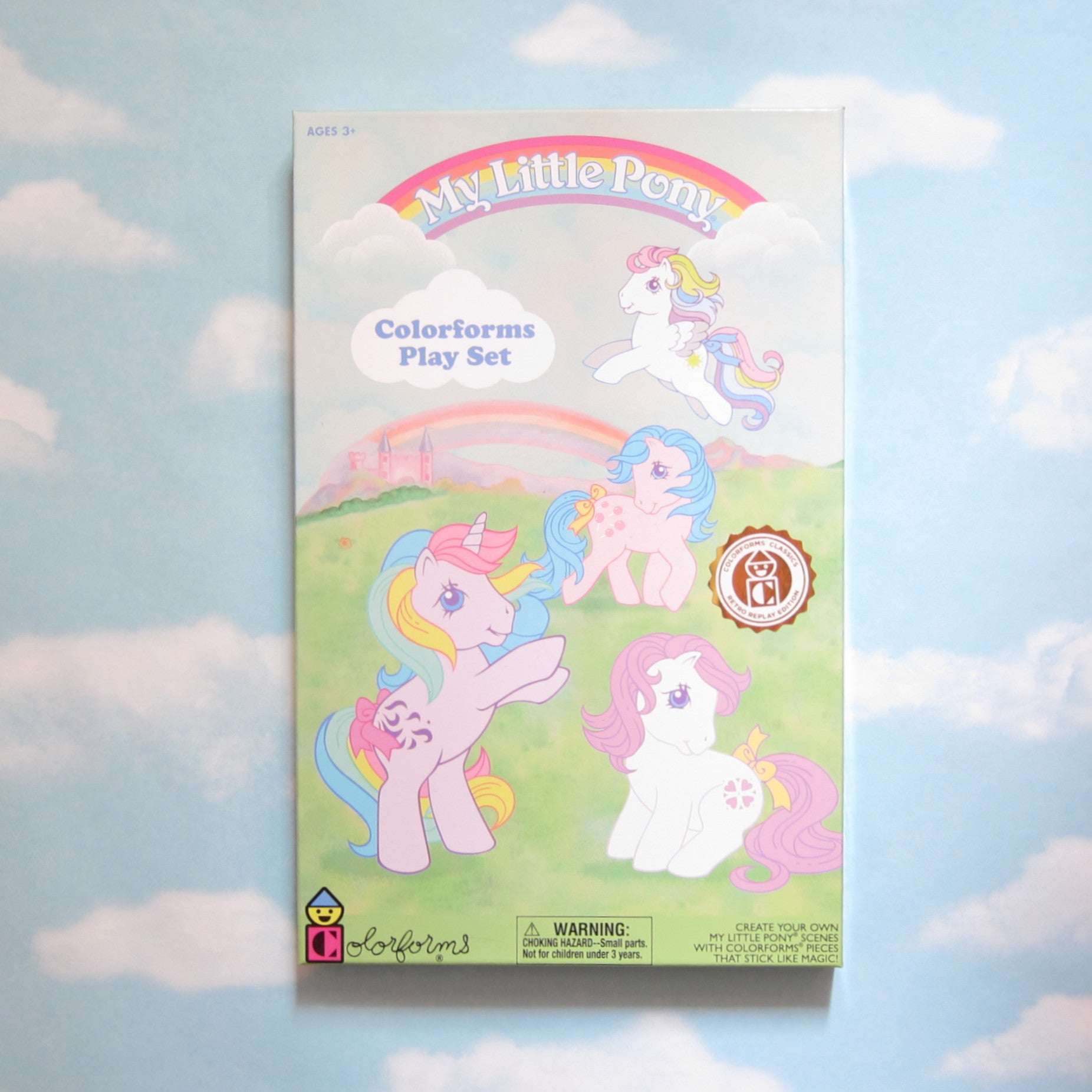 My Little Pony Colorforms Play Set 2020 Retro Replay Edition