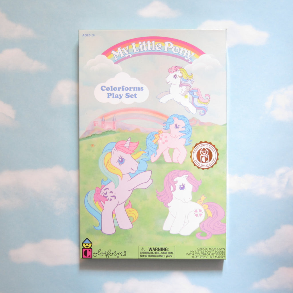 My Little Pony Colorforms Play Set 2020 Retro Classic Toy with Board and Vinyl Pieces