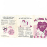 My Little Pony mail order special offer booklet