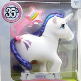Glory unicorn My Little Pony with pink brush and ribbon