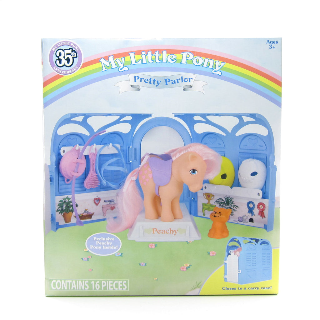 Pretty Parlor 35th Anniversary My Little Pony 2018 Classic Playset with Peachy