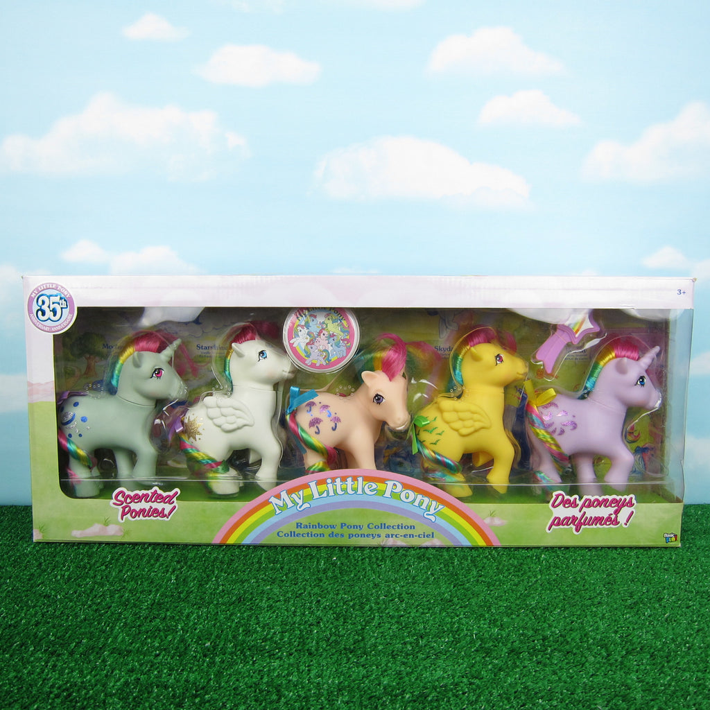 Rainbow Pony Collection 35th Anniversary 2018 My Little Pony Scented Ponies Set of 5 Classic Toys