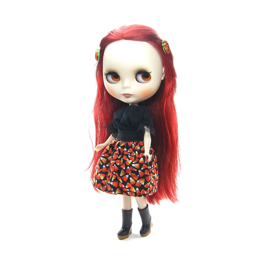 Candy Corn Skirt for Neo Blythe Halloween