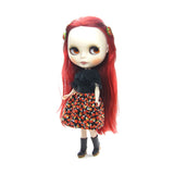 Candy corn Halloween skirt for Blythe & Pullip dolls