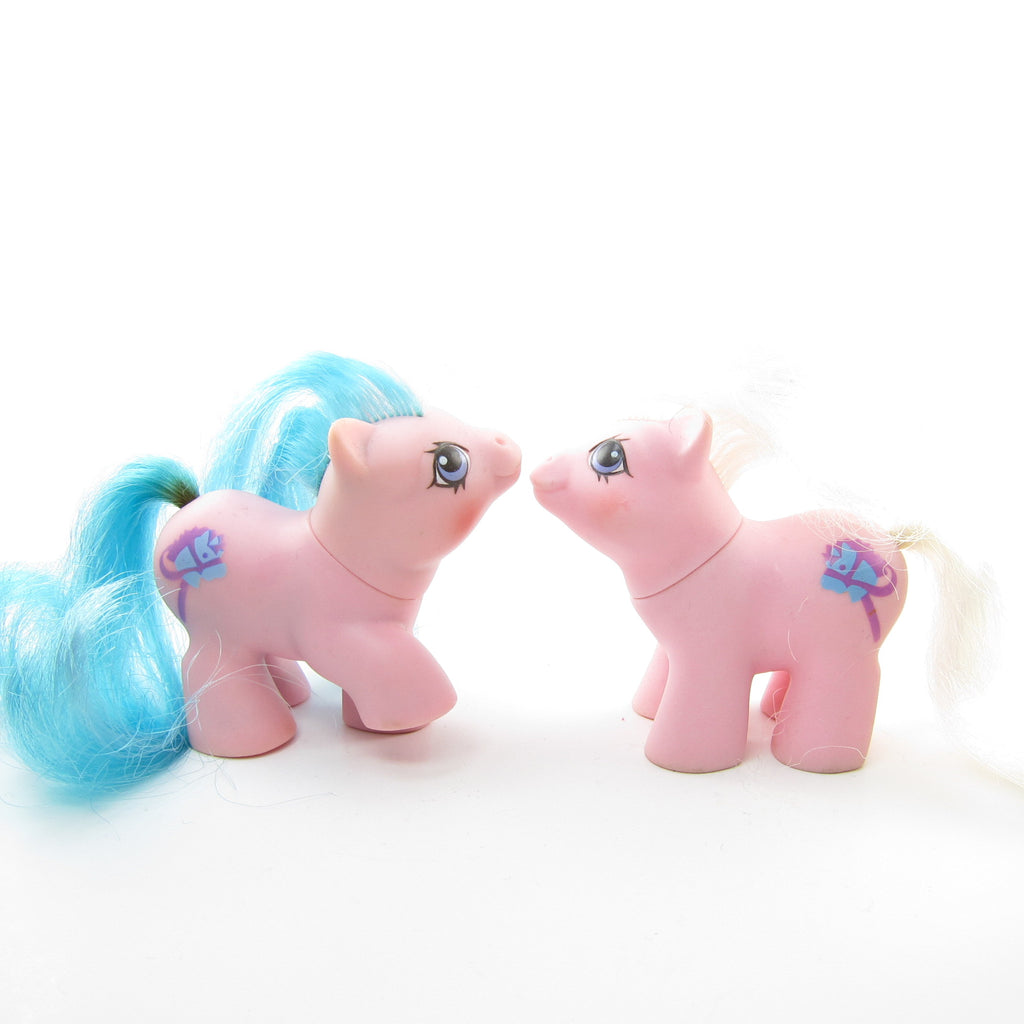 Sticky & Sniffles Newborn Twins G1 My Little Pony Set