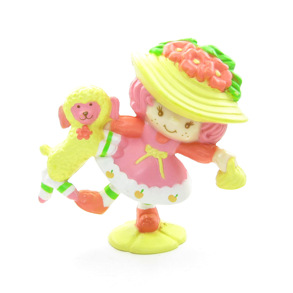 Peach Blush with Melonie Belle Miniature Figurine from Dancin' Under the Trellis Deluxe Strawberryland Miniatures Set - RARE