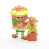 Peach Blush with Melonie Belle vintage Strawberry Shortcake miniature figurine