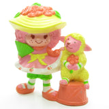 Peach Blush with Melonie Belle vintage Strawberry Shortcake miniature figurine