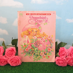 Peppermint Rose Coloring Book Vintage 1992 Color & Activity Pages
