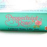 Lemon Kiss Lily Peppermint Rose doll box with wear