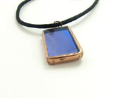 Reversible Copper Pendant with Mirror Glass