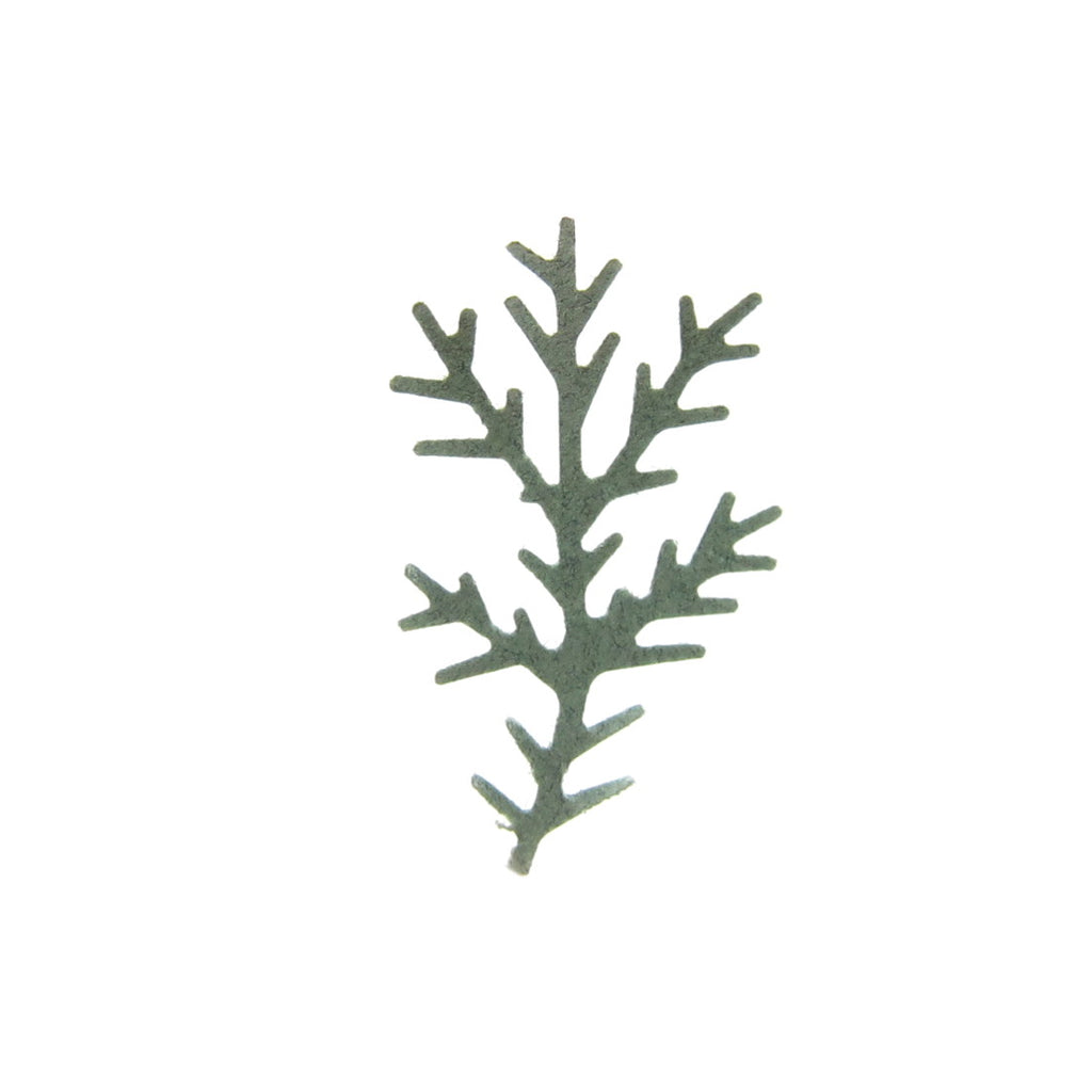Pine Bough Paper Die Cut Shapes with Evergreen Branch