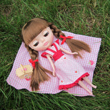 Blythe summer picnic dress with short sleeves