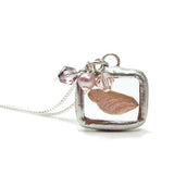 Flower Girl Fairy Wing Charm Necklace
