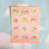 Pink Little Twin Stars unused sticker sheet