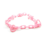 Pink plastic charm bracelet for My Little Pony mommy or mummy charms