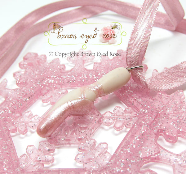 Mikelart Necklace Pendant Pointe Shoe