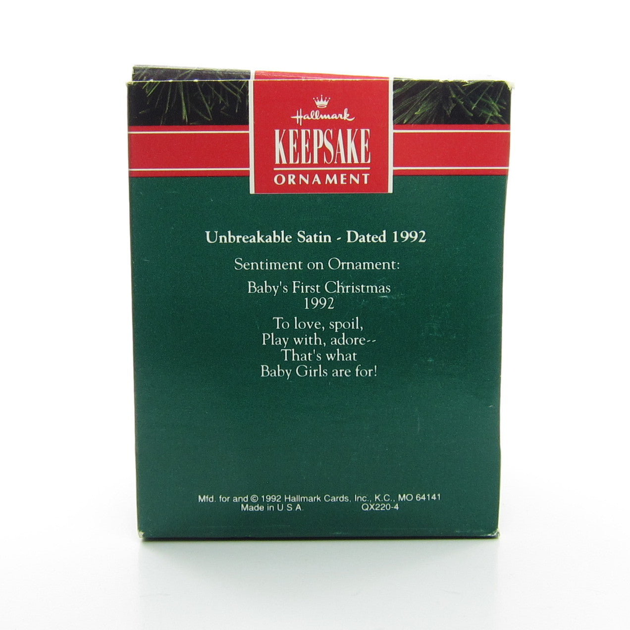 Ornement de Noël souvenir poinçon vintage 1992 enseignant classe mondiale Ornement de Noël souvenir poinçon vintage 1992 enseignant classe mondiale