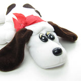 Pound Puppies small plush toy white with brown spots