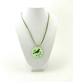 Bird Necklace Women's Pastel Polymer Clay Robin Pendant
