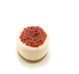 Polymer Clay Miniature Cheesecake with Cherries