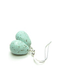 Robin's egg earrings on sterling silver ear wires