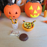 Old fashioned hard candy sticks for Halloween