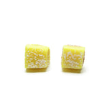 Lemon bar tart post earrings