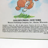 Poochie and Lickrish vintage Golden Fuzzy Shape book