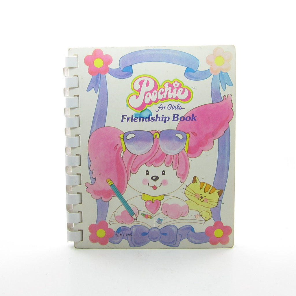 Poochie Friendship Book Vintage Girl's Address Book & Calendar