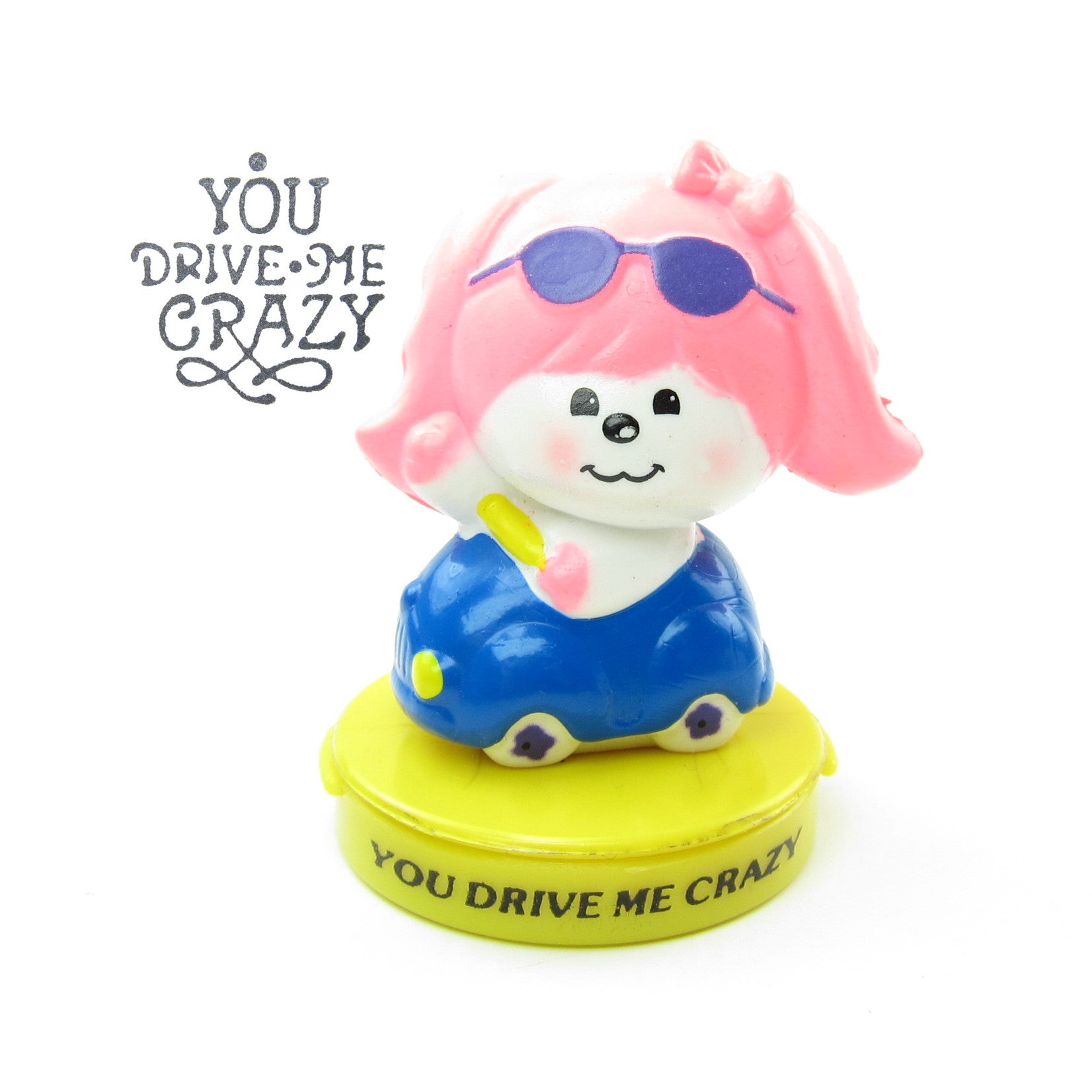 Poochie You Drive Me Crazy rubber ink stamp