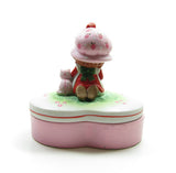 Porcelain trinket box with lid