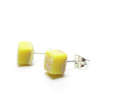 Lemon bar tart post earrings