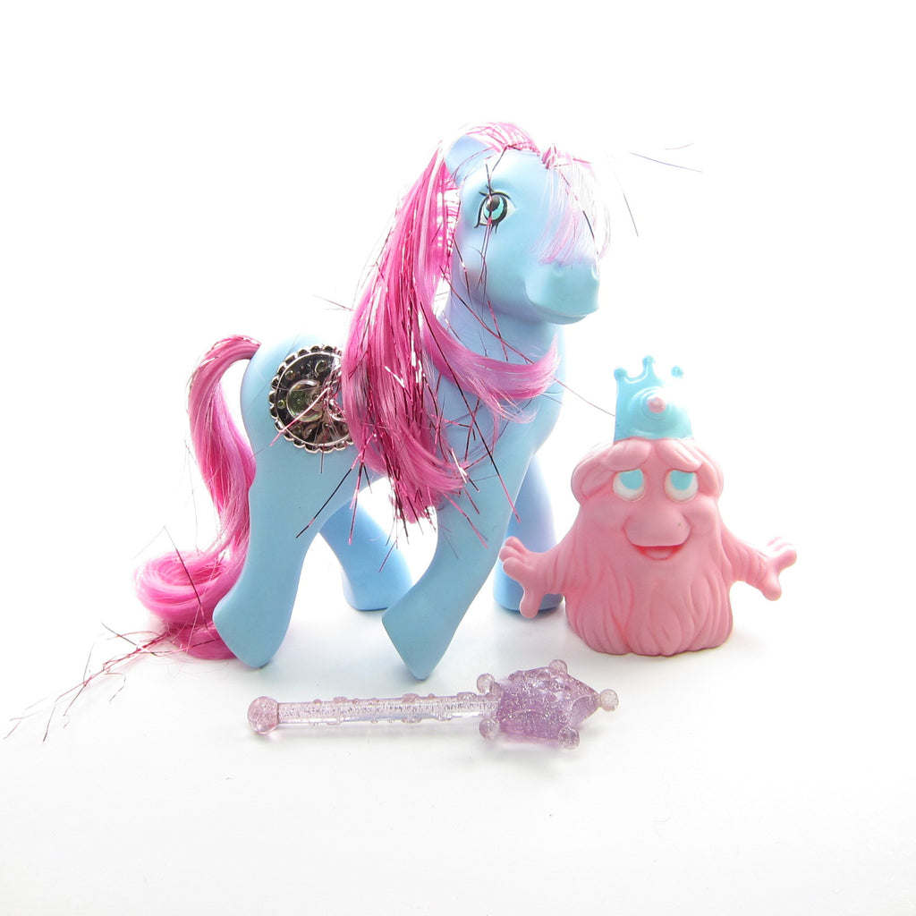 Princess Royal Blue Sapphire Vintage G1 My Little Pony with Accessories